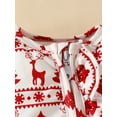 thumbnail image 6 of Christmas Outfit Long Sleeve Newborn Girls Tree Elk Print Jumpsuits 3M 6M 9M 12M 18M Winter Toddler Infant Xmas Headband Outfits, 6 of 10