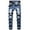 Blue 560, variant on Mens Jeans Ripped Distressed Slim Embroidery Denim Jean Pants