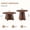 Walnut + MDF, variant on FENGFAN Retro Round Nesting Coffee Table Set MDF Wood Grain Crisscross Legs Walnut Natural Wood Finish 2 Pack Single Pack