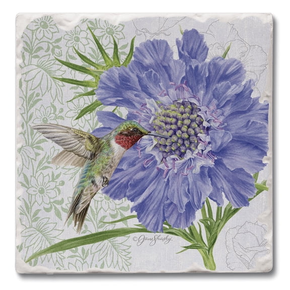 Thirstystone Scabiosa Single Tumbled Tile Coaster Create Your Own Set