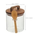 thumbnail image 4 of Sealed Box with Wooden Spoon Glass Jar With Spoon Seasoning Shakers Grain Storage Tank Spices Jars, 4 of 6