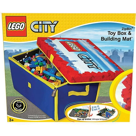 Neat-Oh! LEGO City ZipBin Medium Toy Box and Play Mat