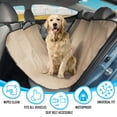 thumbnail image 6 of Precious Tails Co-Pilot Waterproof Dog Car Seat Cover, Grey, Large, 53"L x 53"W x .25"H, 6 of 11