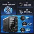 thumbnail image 2 of Fuente de alimentación DC HANGELL 60V 5A Bench con codificador y USB, 2 of 7