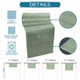 thumbnail image 6 of Vintage Sage Green Cotton Linen Rectangle Table Runners 13"x36", Modern Art Farmhouse Solid Color Coffee Table Runner Dresser Scarves Luxury Table Runners for Wedding Party Banquet Dinner Decor, 6 of 8