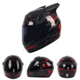 thumbnail image 2 of Casco de bicicleta de calle de motocicleta de cara completa ligero compacto de moda para adultos, 2 of 3