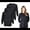 Black, variant on Women's Scrub Jacket Warm Up Lightweight Medical Scrub Jacket - Pack of 3 Set (Dark Navy Blue, Medium)