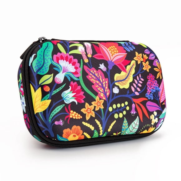 Caja De Lápices Zipit Flowers Para Niñas | Estuche Para Lápices Para La Escuela | Bolsa Organizadora Para Lápices | Estuche Para Lápices De Gran Capacidad