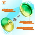 thumbnail image 2 of MAGICYOYO Unresponsive Yoyo V10 Yoyo Green Yellow- Professional Finger Spin Tricks Yoyo for Beginner, 2 of 7