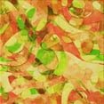 thumbnail image 1 of Ahgly Company Machine Washable Indoor Square Transitional Neon Orange Area Rugs, 5' Square, 1 of 7