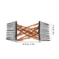thumbnail image 2 of M Buder Magic Easy Hair Beads Slide Stretchy Comb Clip Stretchable Hairpin for Women Girls, Coffee Brown (3.35 inches / 8.5 cm), 2 of 5