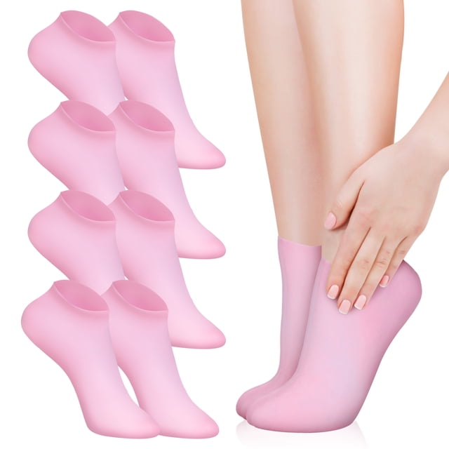 5 pares de calcetines de silicona hidratantes para pies secos y agrietados