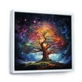 thumbnail image 2 of Designart "Colorful Oak Tree magic Strength II" Tree Oak Floater Framed Canvas Print, 2 of 7