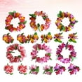 thumbnail image 4 of Shuliwen 6 Piece Hawaiian Floral Headband Lei Set for Girls Party, 4 of 10