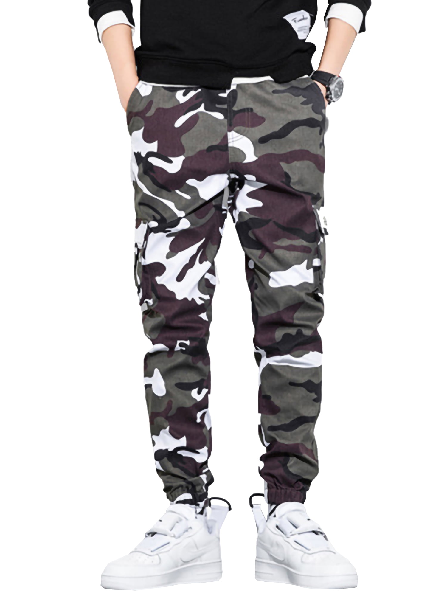 grey army cargo pants