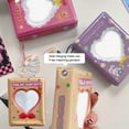 thumbnail image 1 of Mini 3 Inch Album For Camera Photo Card Support Book For Kpop Hollow Photo Card Folder With Love Photo Card Case 32 Pockets,Photo Album*1 Clearance, 1 of 4