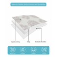 thumbnail image 5 of Quilts Twin-XL Size Bedding Set, Vintage Bohemia Lightweight Quilted Comforter, Gray Flowers Boho Pattern Cream Soft Reversible Bedspread Coverlet with Pillow Covers for All Season, 68" x 98", 5 of 7