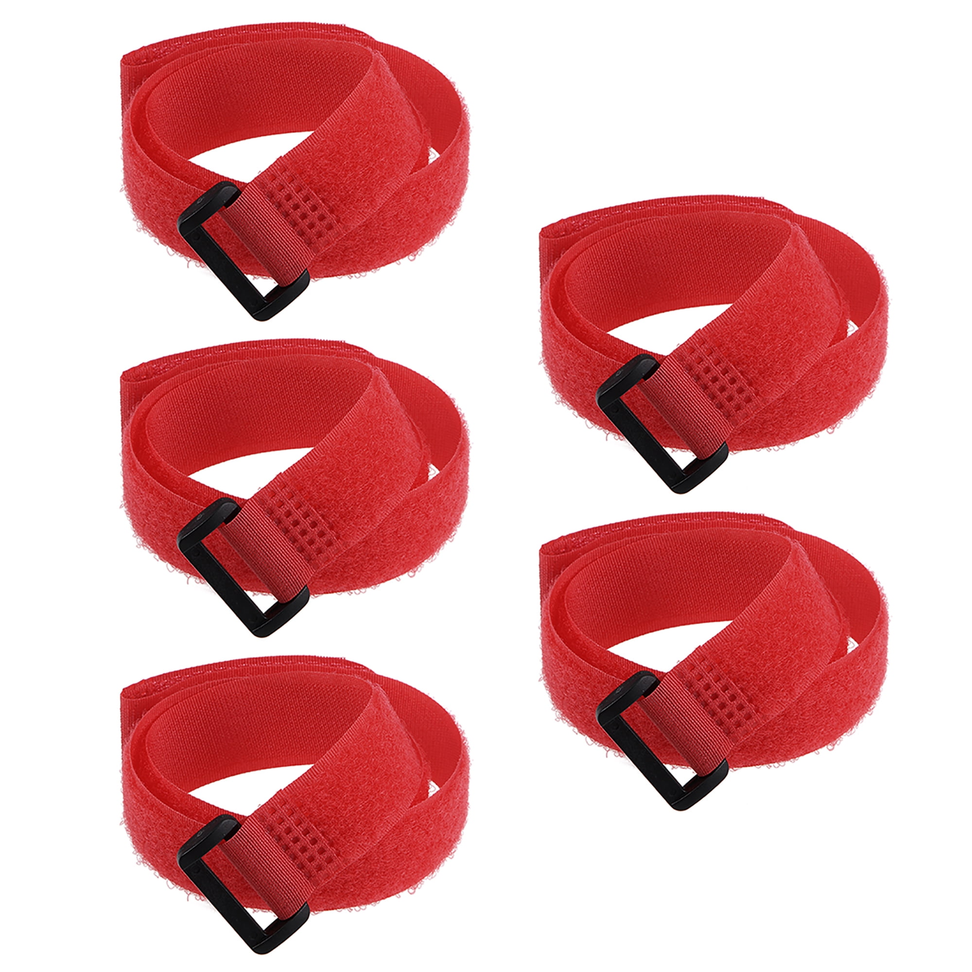 5pcs Hook and Loop Straps 1inch x 24inch Securing Straps Reusable