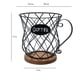 thumbnail image 3 of Porta Cápsulas de Café de Metal para - Cesta Grande de Alambre con Base de Madera para Guardar Café en la Encimera para el Hogar y la Oficina A, 3 of 5