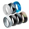 thumbnail image 1 of Anillos de Boda de Silicona Premium 7 Piezas para Hombre Sunnimix, 1 of 8