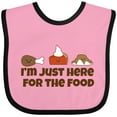 thumbnail image 3 of Inktastic Thanksgiving Here for the Food Boys or Girls Baby Bib, 3 of 4
