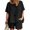 #7-Black, variant on Pntutb Womens Casual Summer Round Neck Short Sleeve Tops and Shorts Two Pieces Set