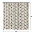 thumbnail image 5 of Beige Antelope Head Pattern Shower Curtain 72"x72" ,Bathroom Decorative Shower Curtains Set with 12 Hooks,Modern Waterproof Washable Shower Curtain, 5 of 6