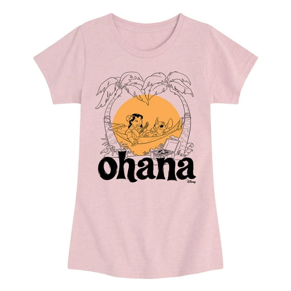 Disney - Ohana - Youth Girls Short Sleeve T-Shirt