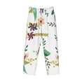 thumbnail image 4 of Balery Men'S Pretty Floral With Leaves Pants,Sleepwear Pants,Pajama Pants,Pj Bottoms Drawstring And Pockets-Small, 4 of 9