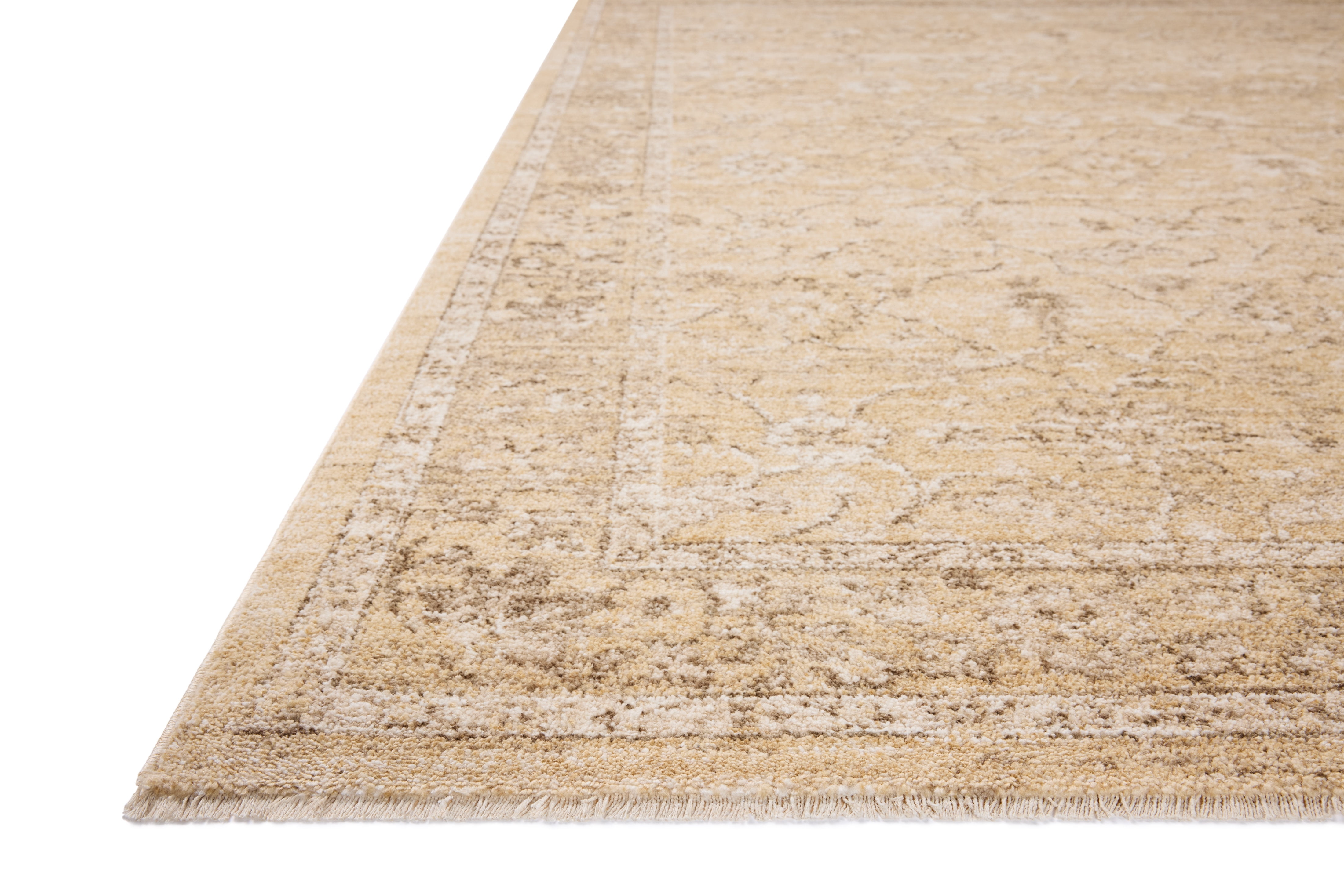 Chris Loves Julia x Loloi Palma Wheat / Bark 11'-6" x 15'-7" Area Rug