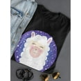 thumbnail image 3 of Llama Bubblegum T-Shirt Women -Smartprints Designs, Female x-Large, 3 of 4