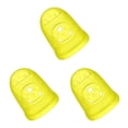 thumbnail image 1 of Seitruly Silicona Guitarra Fingertip Finger Guards Antideslizante Ukulele Fingerstall Transparente Protección Selecciones Instrumentos musicales Amarillo Type1 NO1, 1 of 6