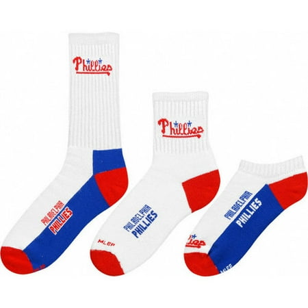 MLB - Philadelphia Phillies Men's 3-Pair Sock Pack