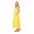 thumbnail image 2 of Women's Air Flow V Neck Tiered Maxi Dress with Pockets Casual Loose Fit Dress, 2 of 5