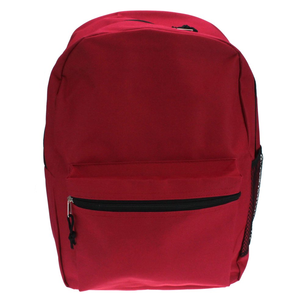 SA106 Throw Back Retro Minimal 600D Polyester Old School Backpack Red