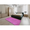 thumbnail image 5 of Ahgly Company Machine Washable Indoor Rectangle Transitional Neon Pink Area Rugs, 5' x 8', 5 of 7