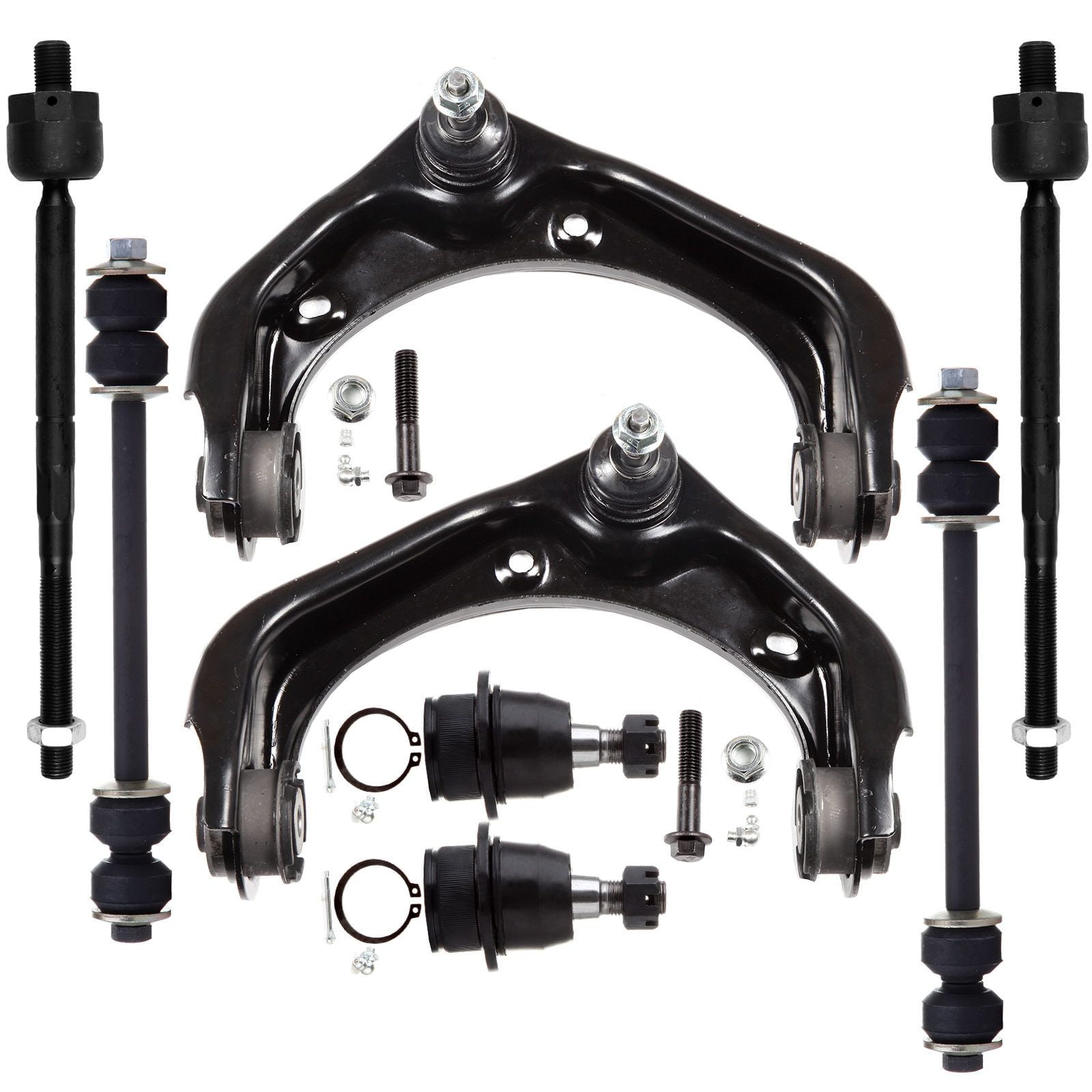 SCITOO SCITOO 8pcs Suspension Kit Front Control Arm Ball Joint Sway Bar Link Tie Rod Ends fit 2006-2010 Ford Explorer 