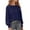 Navy, variant on Fall Sweaters for Women Casual Crewneck Long Sleeve Tops Chunky Cable Knit Sweater Blue XL