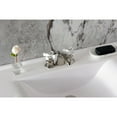 thumbnail image 4 of Kingston Brass KB956PXPN Victorian Mini-Widespread Bathroom Faucet with Pop-Up Drain, Polished Nickel, 4 of 7
