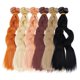 thumbnail image 1 of 6 extensiones de cabello de 103,5 x 18 cm, 6 colores, cabello rizado, de plástico, para manualidades y reemplazo capilar., 1 of 7