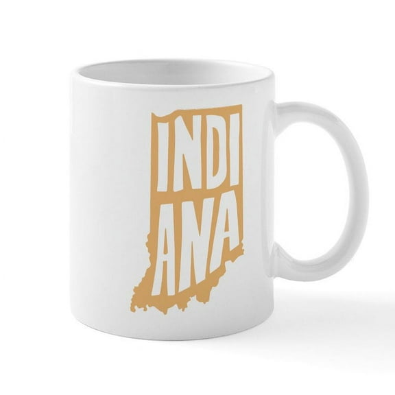 CafePress - Indiana - 11 oz Ceramic Mug - Novelty Coffee Tea Cup
