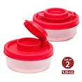 thumbnail image 1 of Seasoning Travel Set, Moisture Proof Reusable Plastic Salt Pepper Shakers with Controlled Dispensing, Portable Spice Containers for Travel Camping Picnic Lunch Boxes (2 Small, 1 of 3