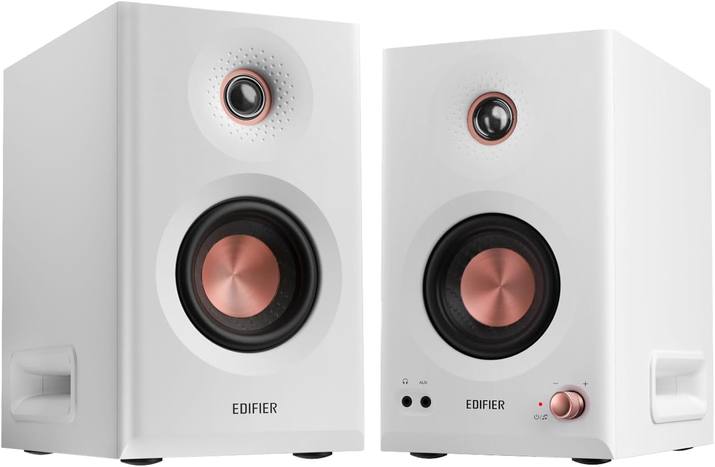 Restored Edifier MR5 2.0 Studio Monitor Bookshelf Speakers, 110W(RMS), Hi-Res Audio, Bluetooth 6.0, 3-Way Active Design, Room Compensation, XLR/TRS/RCA Inputs, Compact Size for Home Studio & Music