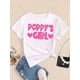 thumbnail image 2 of Poppy'S Girl Printed Short-Sleeved Girls T-Shirt, 2 of 7