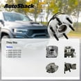 thumbnail image 3 of AutoShack Rear Wheel Hub Bearing Assemblies - Driver and Passenger Side for Volvo, S40 2005-2011 C70 2006-2013 C30 2007-2013 V50 2005-2011, FWD L5 2.4L 2.5L - 5-Lug, With ABS, 3 of 5