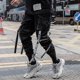 thumbnail image 2 of Joggers Cargo Pants For Men Casual Hip Hop Hit Color Pocket Male Trousers Sweatpants Streetwear Ribbons Techwear Pants, 2 of 5
