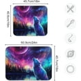 thumbnail image 3 of Coolnut Wolf Galaxy Forest Dish Drying Mat for Kitchen Counter, Ultra Absorbent Reversible Microfiber Dishes Drying Rack Pad Heat-resistant Mats 16x18in Home Decor, 3 of 7