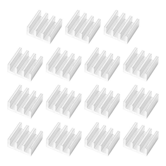 Uxcell 15Pcs 11mm x 10mm x 5mm Heatsink Heat Dissipation Aluminium Cooling Fin