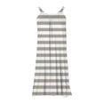 thumbnail image 4 of Pop Seller Women's Summer Sexy Suspender Dress Sleeveless Printed Dress Mini Sling Dress Gray 2XL, 4 of 4