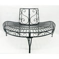 thumbnail image 2 of Black Semi-Circle Tree-Wrap Bench, 2 of 4